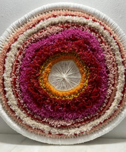 Blossoming - Fibre Art Wall Hanging by Jane Rodenburg of Weave Deck