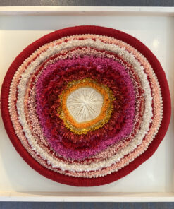 Blossoming - Fibre Art Wall Hanging by Jane Rodenburg of Weave Deck