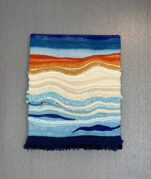 Falesia - Fibre Art Wall Hanging by Jane Rodenburg of Weave Deck