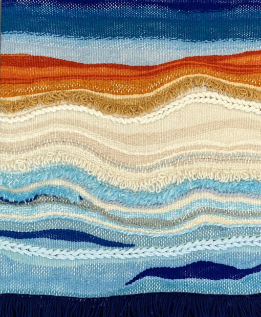 Falesia - Fibre Art Wall Hanging by Jane Rodenburg of Weave Deck