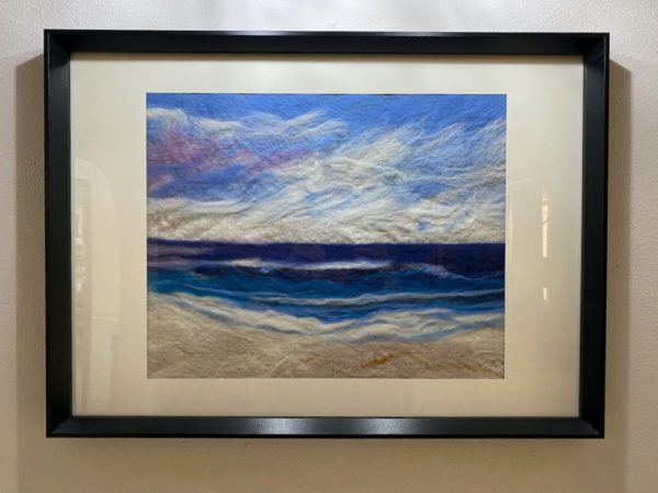 Seascape with Purple in Mixed Natural Fibres Jane Rodenburg